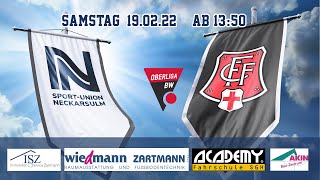 Sa., 19.02.22 ab 13:50 | Livestream: Sport-Union Neckarsulm - Freiburger FC | Oberliga BW