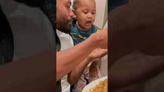 Princess V Finally ate Fried Rice | Prince J just Wanted Pad Thai #themonarchfamily #eating