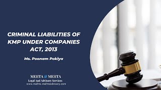 Criminal Liabilities of KMP under Companies Act, 2013 | Webinar