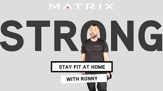 STAY FIT AT HOME with Ronny! Get STRONG! Home work-out gericht op strength.