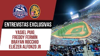 Entrevistas con Yasiel Puig, Freddy Fermín, Brayan Rocchio y Eliézer Alfonzo Jr.