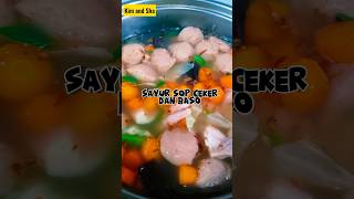 Sayur sop ceker dan baso | masak simple #short #cooking