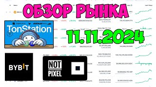 🔴ОБЗОР РЫНКА КРИПТОВАЛЮТ, ПОРТФЕЛЯ, ТАПАЛОК 11.11.2024