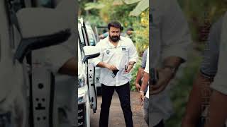 Lalettan royal entry at Drishyam 2 Location