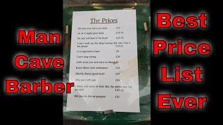 The Best Barber Shop Price List in Scotland #shorts