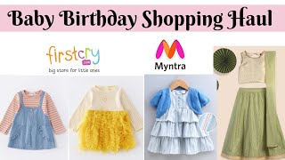 👼🏻🥳 Baby Birthday Shopping Haul - Firstcry Baby Dress - Myntra Baby Dress