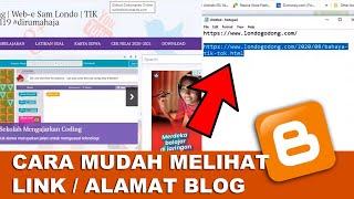 Cara Melihat Alamat Website atau Blog