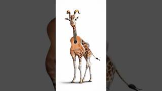 How to Combine a Giraffe and Guitar in photoshop #graphicdesgin #adobe #art #tutorial #viral #shorts