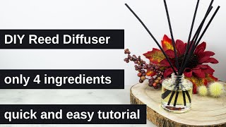 DIY Reed Diffuser I quick and easy tutorial I only 4 ingredients