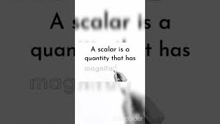 Difference B/w scalar & vector quantities #youtube #short #viral #physics #scalar #vector