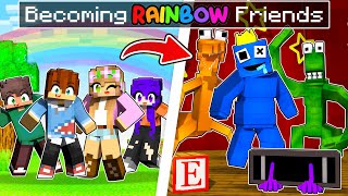 From HUMAN to ROBLOX RAINBOW FRIENDS in Minecraft