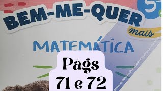 Bem-me-quer Mais Matemática  - 5° ano - págs 71 e 72 - Multiplicação e divisão por 10, 100 e 1000