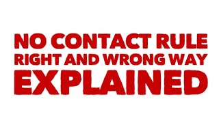 IN NO CONTACT? RIGHT and WRONG way EXPLAINED! ONLY VIDEO EVER NEEDED!👀#nocontactrule #loa Sevyn K💕