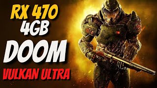 RX 470 4GB - DOOM 2016 VULKAN | TESTE NO ULTRA!