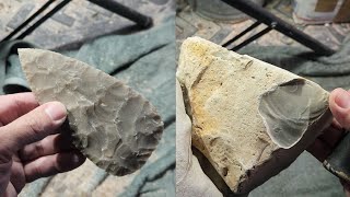 1908 - Rock to Point Raw Chert Thick Tab #flintknapping