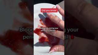 Blood clots during your period