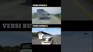 Bus Po CBU Versi Nyata VS Versi Bussid Bus Simulator Indonesia #shorts