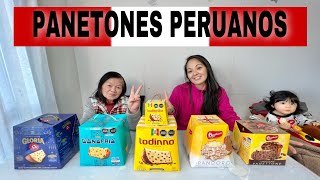 PROBANDO PANETONES PERUANOS con TOCHIMI san y mi MUÑEQUITA 🎄❤️