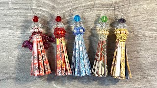 Beautiful Paper Tassel Christmas Tree Ornaments