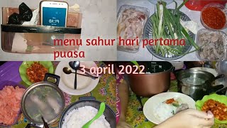 MASAK UNTUK MAKAN SAHUR KELUARGA, MENU SAYUR SOP DAN SAMBAL UDANG | ROSTINI TINI