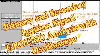 Primary and Secondary Ignition Signal Analysis with Oscilloscope