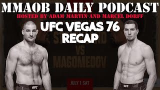 UFC Vegas 76: Strickland vs. Magomedov Recap MMAOB Daily Podcast For July 2nd