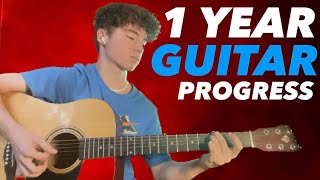 One Year Guitar Progress (Self-Taught)