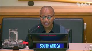 South Africa's Permanent Representative speaks at the High-level Policy Dialogue of the ADS 2024