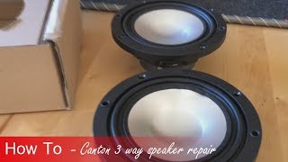 DIY - Canton 3 way speaker repair/exchange