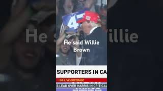 Fan makes Trump laugh at rally in California...