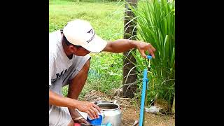 I never have to buy motor pump water again! How to make strong pressure water in PVC + Empty bottle