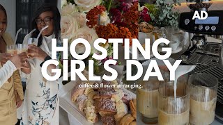 Hosting a Girls Day: Coffee, Brunch and Flower Arranging Activity