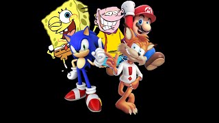 Sonic Mario Spongebob Bubsy And Eddy Sings Nightmare By Set It Off