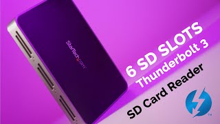 6 slot SD card reader, THUNDERBOLT 3!