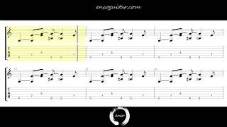 Metallica - Enter Sandman Rhyhtm Guitar Tab {50% Speed}