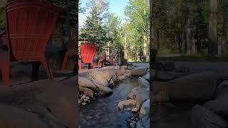 Gentle stream sounds at Jasper Gates Resort & RV #jaspernationalpark #naturesounds #relaxingnature