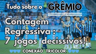 A contagem regressiva no Grêmio: últimos sete jogos são essenciais!