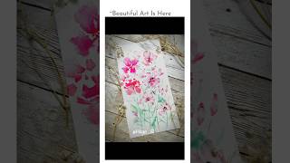 Best Flowers Painting || #shorts #acrylicpaiting #naturepaintings