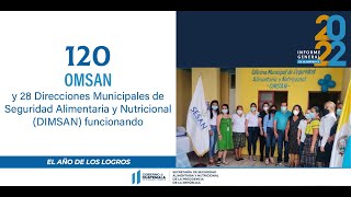 #Logros 2022 | Oficinas y Direcciones Municipales de Seguridad Alimentaria y Nutricional