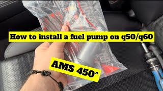 How to install a fuel pump on q50/q60