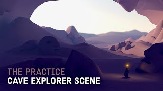 Shadowy Cave Environment in Cinema 4d // The Practice 130