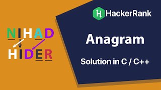 Anagram - Hacker Rank