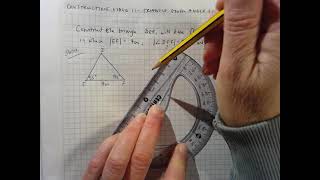 Construction Video 11 - Triangle given Angle Side Angle measurements