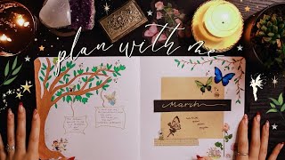 march plan with me ✨ reading journal set up