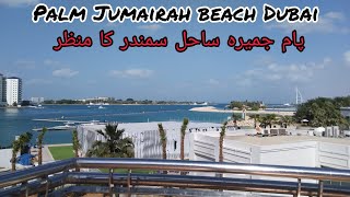 palm jumairah beach / palm view / palm jumairah view/ tourist attraction city / Dubai city