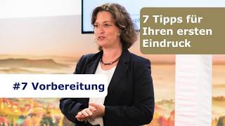 Ihre Wirkung: #7 Vorbereitung