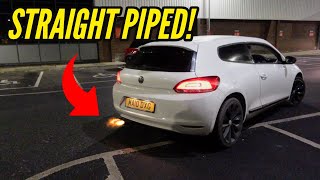 Scirocco gets STRAIGHT PIPE Exhaust! (SO LOUD!)