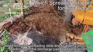 Mulch spreader Adapted for Avo Ridges