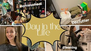 Declutter With Me || January DITL || Homeschool Mom