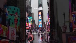 Times Square shines even brighter in the rain. The neon lights and reflections create pure magic 🌧